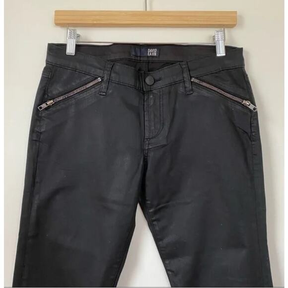 David Kahn Nikki Blackhearts Skinny Zipper Pants 28 - Picture 4 of 6